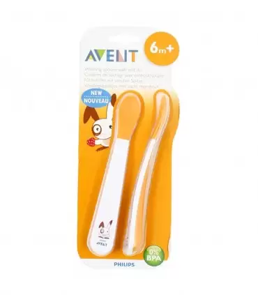AVENT 2 CUILLÈRES DE SEVRAGE BÉBÉ 6M+ AVENT 2 CUILLÈRES DE SEVRAGE BÉBÉ 6M+