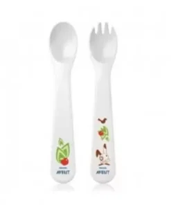 AVENT SET DE COUVERTS 12 M+ CUILLÈRE - FOURCHETTE