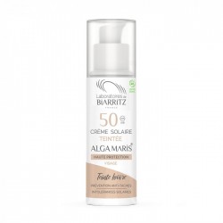 BIARRITZ CREME SOLAIRE VISAGE TEINTEE IVOIRE SPF50 50ML BIARRITZ CREME SOLAIRE VISAGE TEINTEE IVOIRE SPF50 50ML