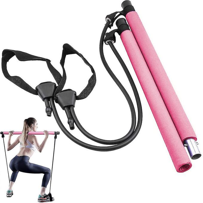 Baton de pilates -Barre de sport réglable pour l'étirement - Yoga - Crossfit