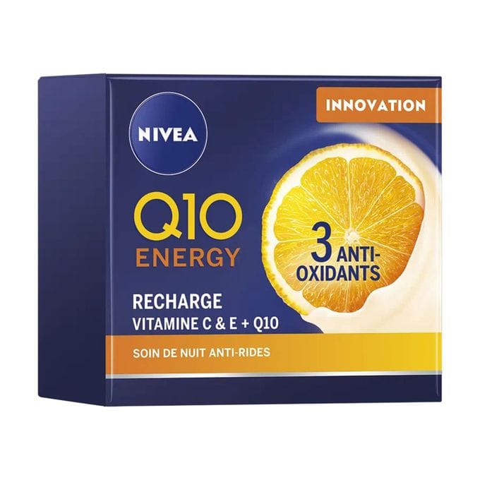 NIVEA Soin de Nuit Q10 PLUS C Anti-rides & Energy – pot 50ml