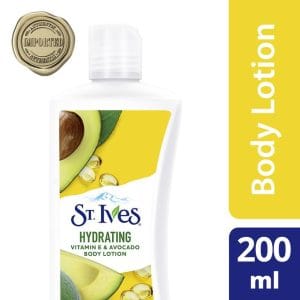 St Ives Lotion corporelle hydratante vitamine E et avocat, 200 ml