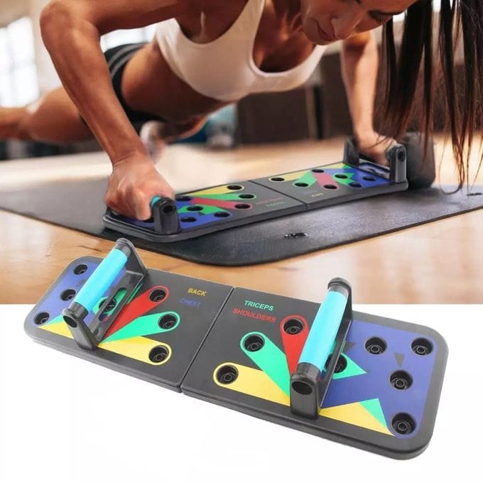 Foldable Push Up Board – Planche de traction 14 en1 support pour la musculation