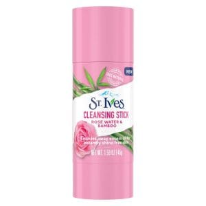 St Ives Stick nettoyant visage à l&rsquo;eau de rose et au bambou, 45 g