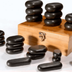 Pierres chauffantes de Basalte pour massage à réflexe ( 22 pièces )