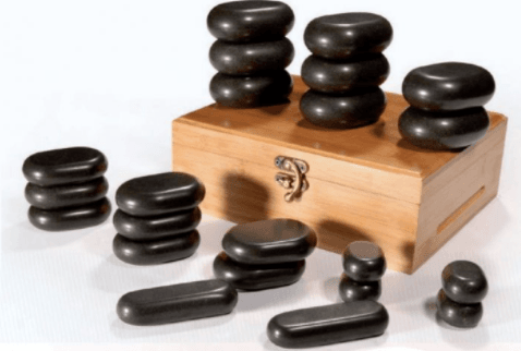 Pierres chauffantes de Basalte pour massage à réflexe ( 22 pièces )