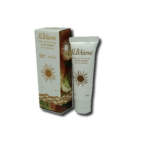 ALBADERME ECRAN SOLAIRE MINÉRAL TEINTÉ CLAIRE SPF50+À LA FIGUE DE BARBARIE (50ML)