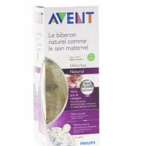 NATURAL BIBERON EN VERRE 240ML