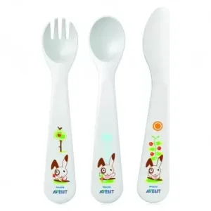 AVENT SET DE COUVERTS 18 M+ CUILLÈRE - FOURCHETTE - COUTEAU