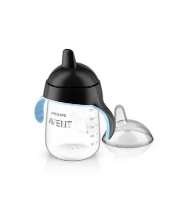 AVENT TASSE PINGOUIN AVEC ANSES NOIRES ANTI-DERAPANTE 340 ML 18 MOIS+