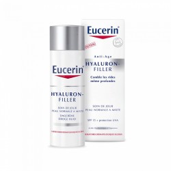 EUCERIN HYALURON FILLER SOIN DE JOUR PEAU NORMALE À MIXTE SPF15 + PROTECTION UVA 50 ML