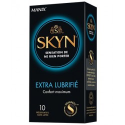 MANIX SKYN EXTRA LUBRIFIÉ 10 PRESERVATIFS