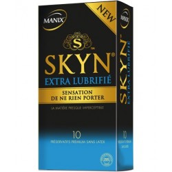 MANIX SKYN EXTRA LUBRIFIÉ 10 PRESERVATIFS