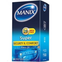 MANIX SUPER 28 PRÉSERVATIFS
