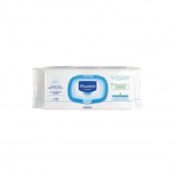MUSTELA LINGETTES NETTOYANTES POUR LE CHANGE 70 UNITES LINGETTES ÉPAISSES