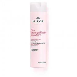 NUXE EAU DEMAQUILLANTE MICELLAIRE AUX PETALES DE ROSE 200ML VISAGE, YEUX ET LÈVRES - PEAUX SENSIBLES