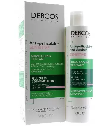 VICHY DERCOS SHAMPOOING ANTI-PELLICULAIRE SENSITIVE 200ML