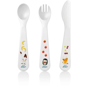 AVENT SET DE COUVERTS 18 M+ CUILLÈRE – FOURCHETTE – COUTEAU