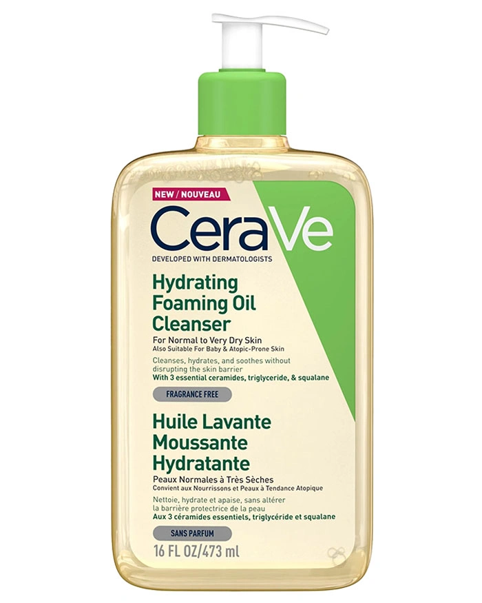 CERAVE HUILE LAVANTE MOUSSANTE HYDRATANTE 473ML