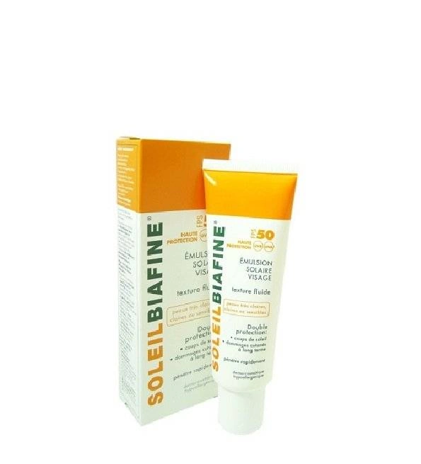 Biafine Emulsion Solaire Visage SPF 50+ 50 ml