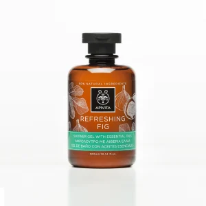 Apivita Gel Douche Rafraichissant Figue 300 ml