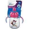 Avent Tasse Pingouin avec Anses Rose Anti Derapante 340 ml 18 Mois+