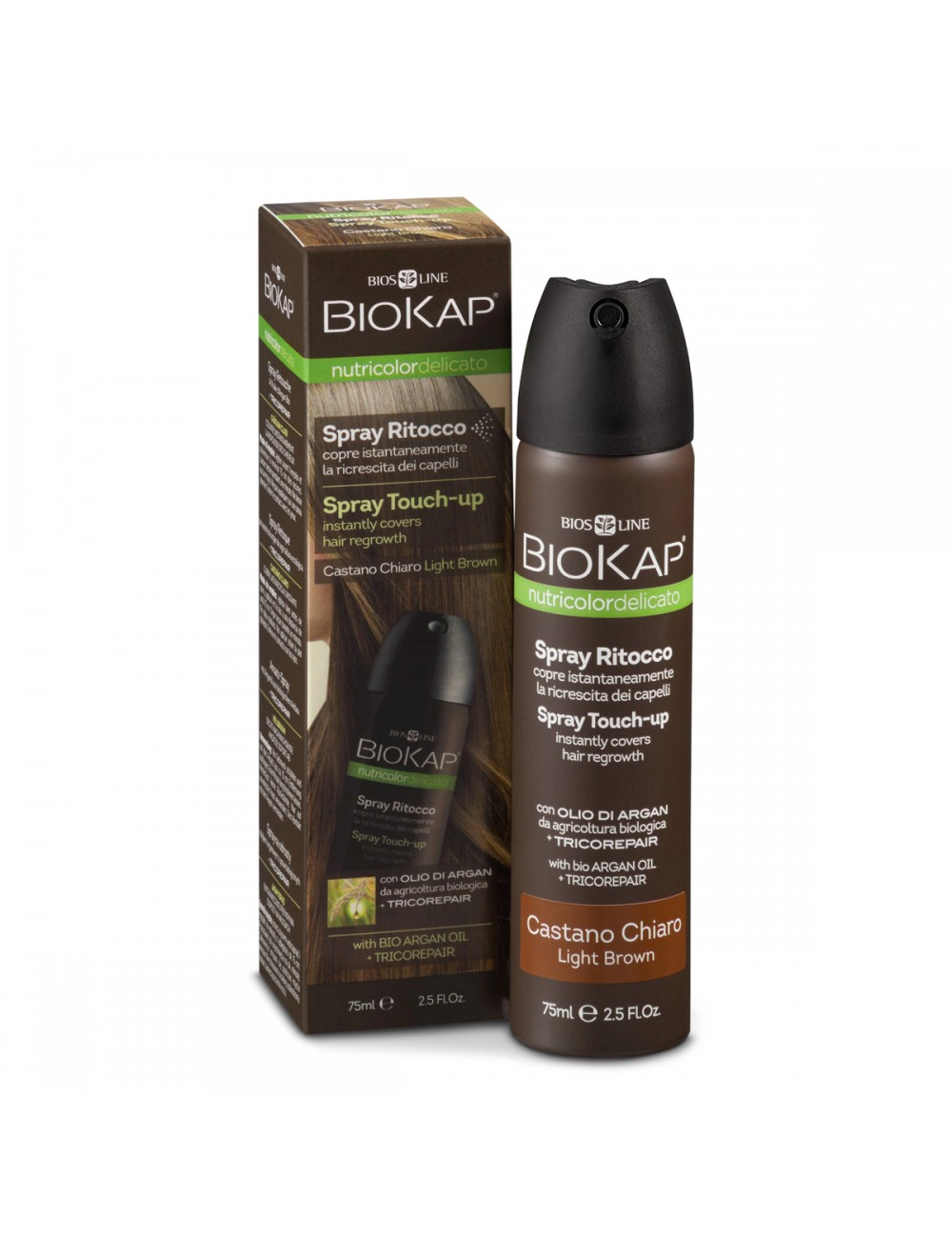 Biokap Spray Retouche Châtain Clair 75 ml