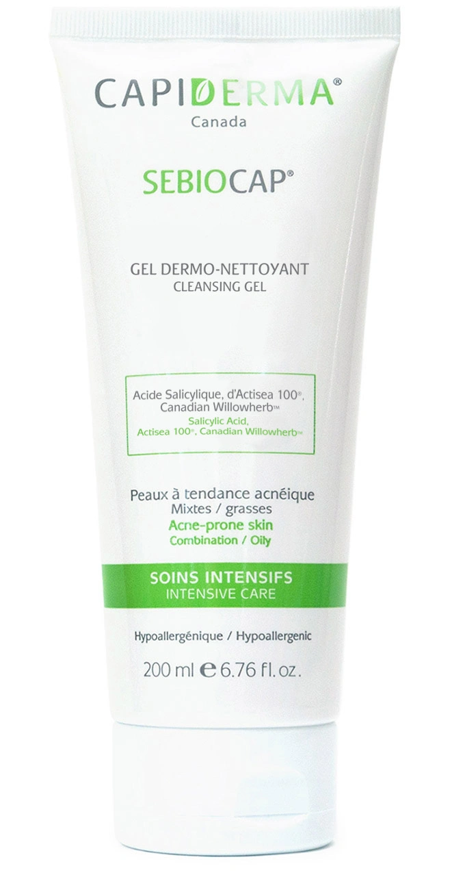 CAPIDERMA SEBIOCAP GEL DERMO-NETTOYANT POUR PEAUX À TENDANCE ACNÉIQUE 200ML