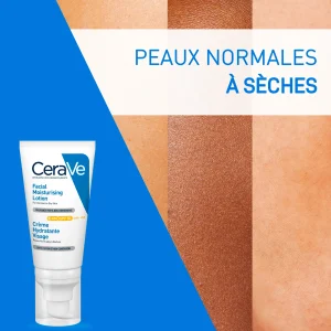 Cerave Crème Hydratante Visage SPF 25 Peau Normale à Sèche | 52 ml