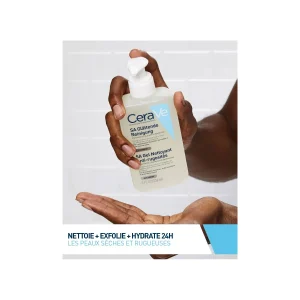 Cerave Sa Gel Nettoyant Anti-Rugosités Peau Sèche et Rugueuse | 236 ml