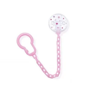 Dodie Attache Sucette Chainette Rose