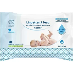 Gilbert Lingettes Bio a l'Eau 70 Unités