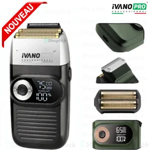 Kemei Rasoir électrique des hommes, coupe-barbe rechargeable d'annonces de rasage