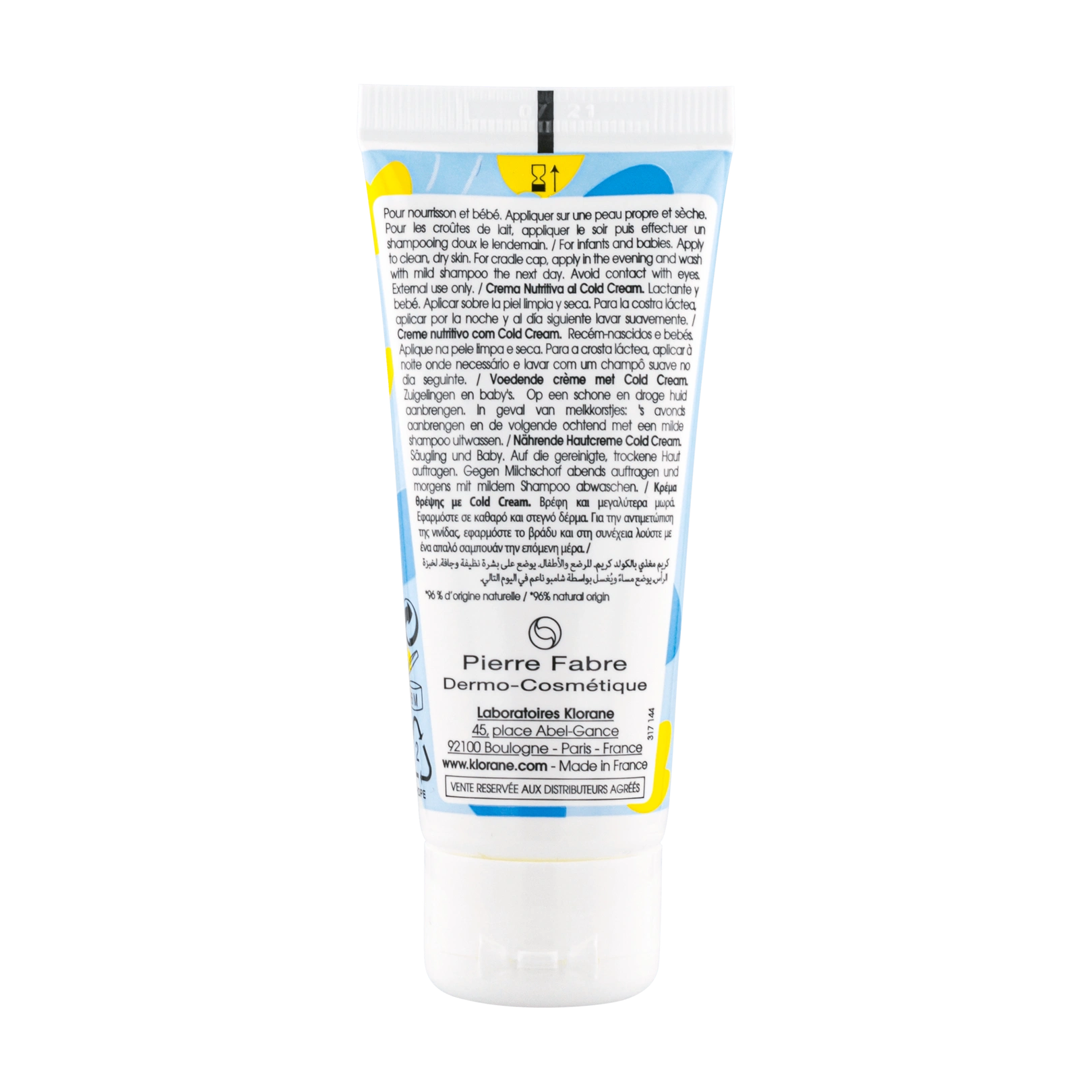 Klorane Bebe Creme Nutritive au Cold Cream 40 ml