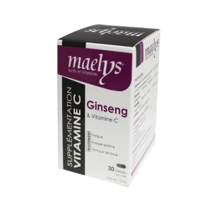 Maelys Ginseng et Vitamine C 30 Gélules