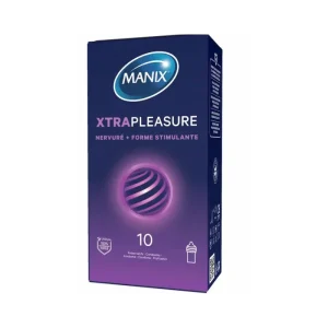 Manix Xtra Pleasure 14 Preservatifs Double Stimulation