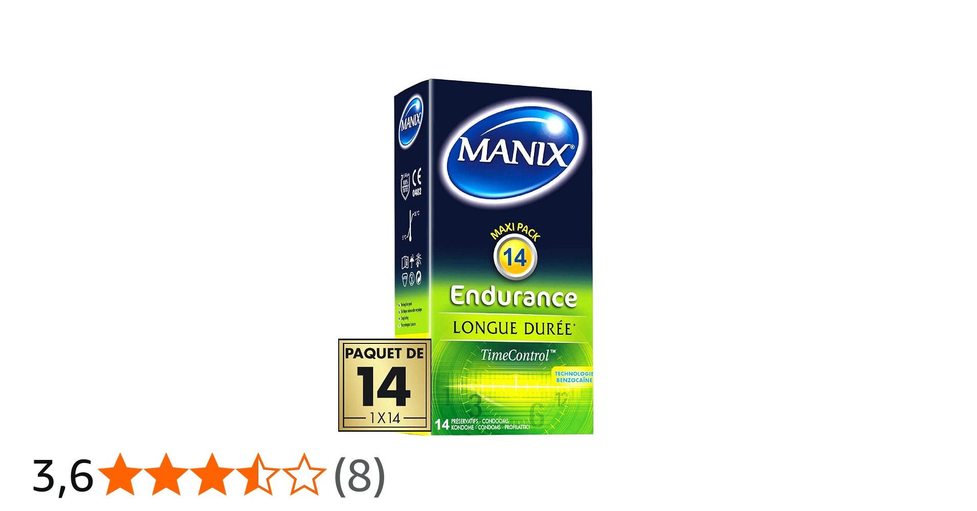 Manix Endurance 14 Préservatifs