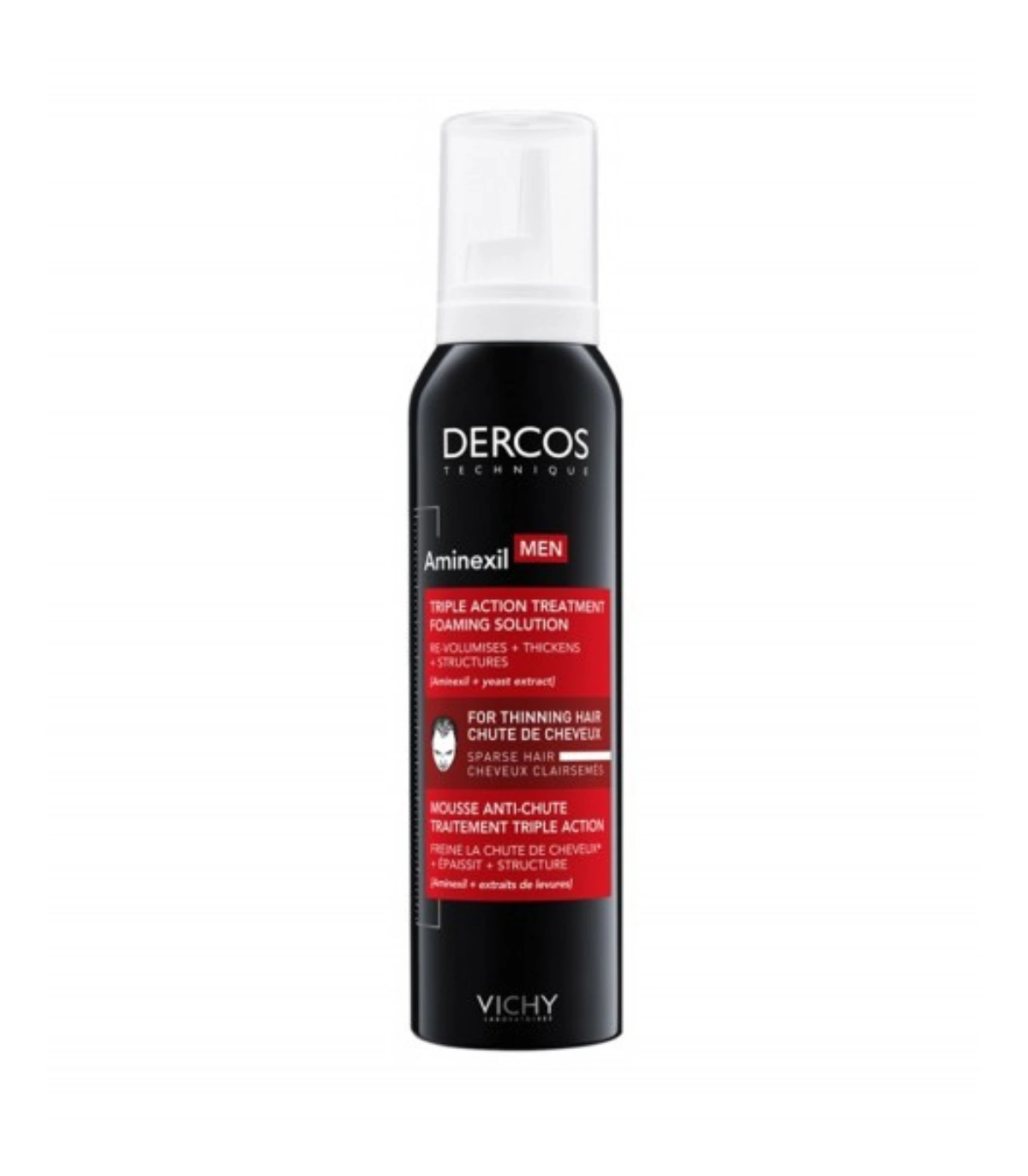 Vichy Dercos Aminexil Men Mousse Anti-Chute Traitement Triple Action 150 ml