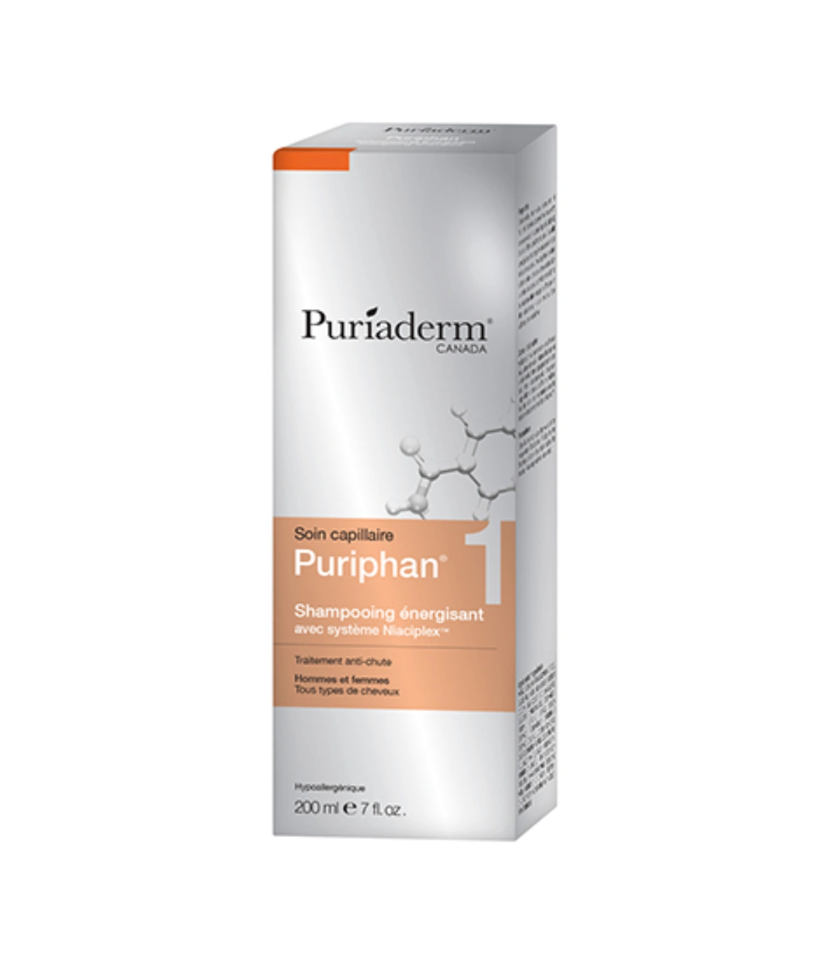 Puriaderm Puriphan Shampooing Énergisant, Hommes – Femmes.