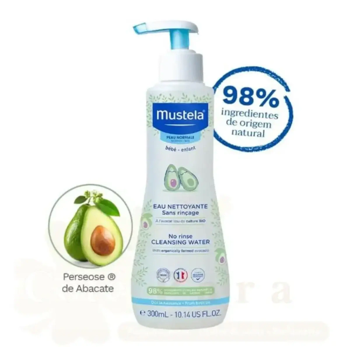Mustela Physio Bebe 300 ml Fluide Nettoyant sans Rinçage