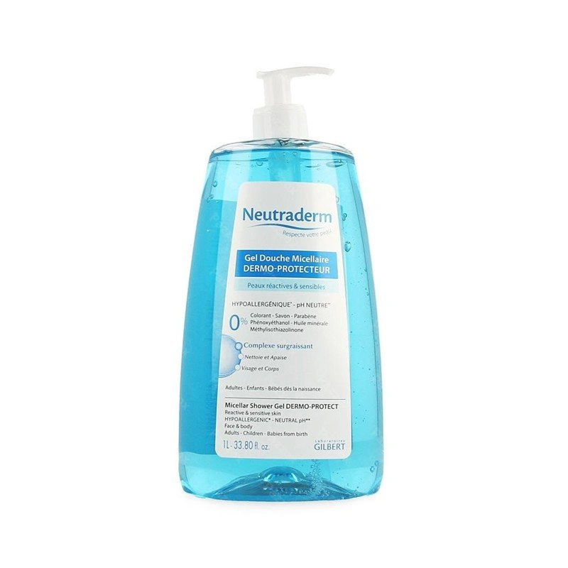Neutraderm Gel Douche Micellaire Pompe 1 l