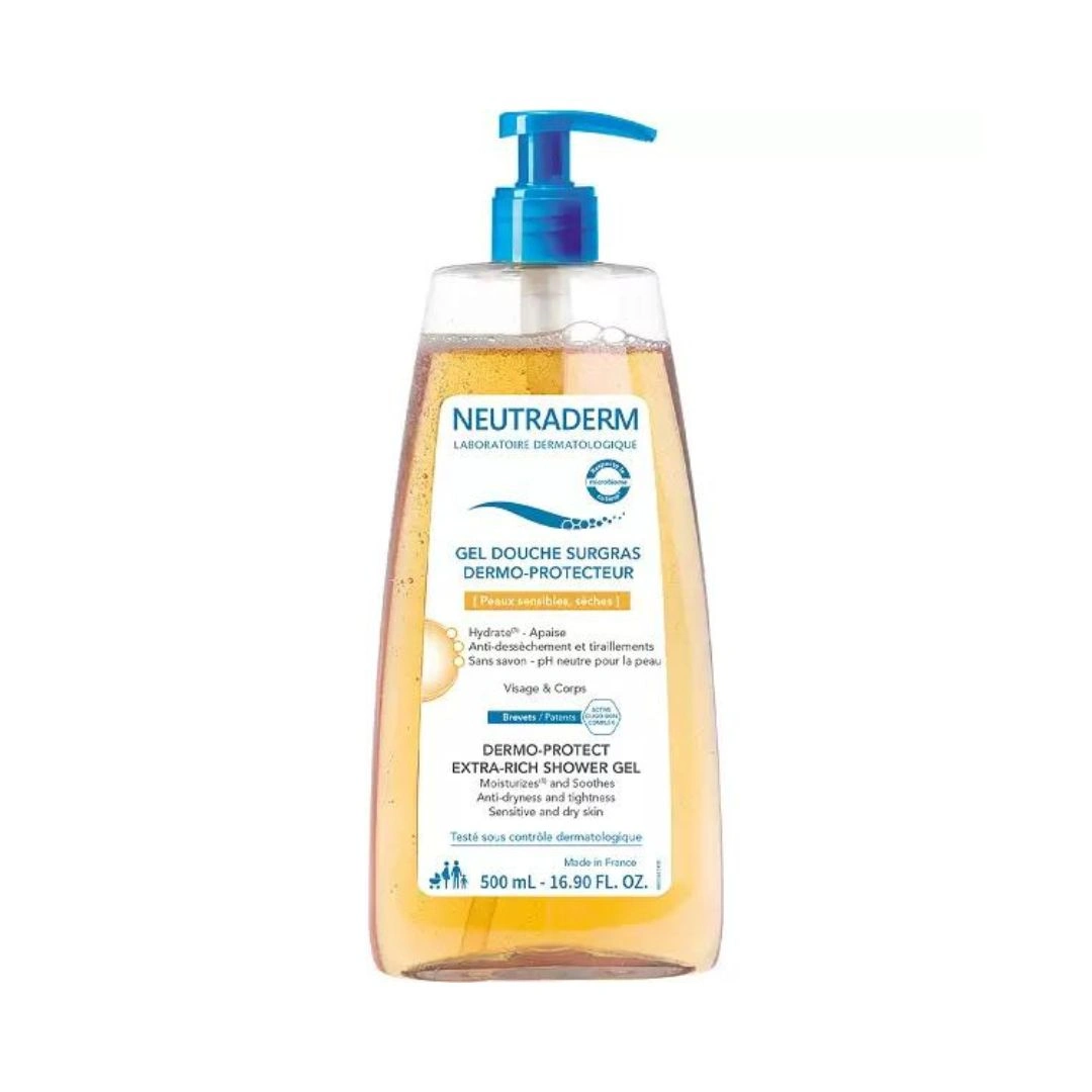 Neutraderm Gel Douche Surgras Dermo Protecteur Pompe 500 ml