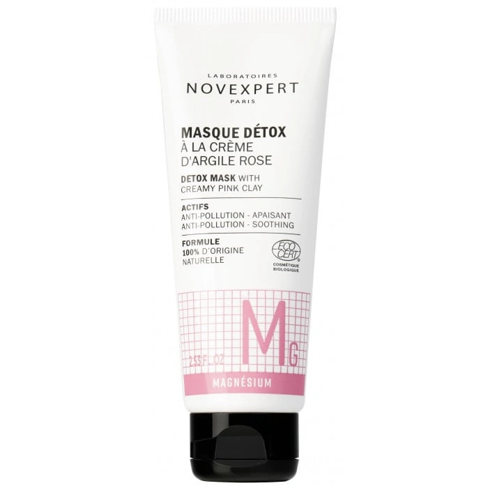 Novexpert Masque Détox à la Crème d’Argile Rose 75 ml