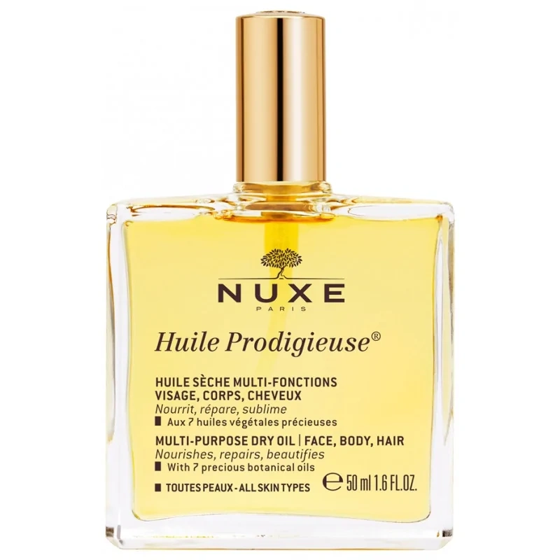 Nuxe Huile Prodigieuse 50 ml Soin Multi-Fonctions - Visage, Corps, Cheveux