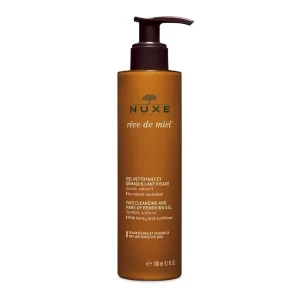 Nuxe Reve de Miel Gel Nettoyant et Demaquillant 200 ml Peaux Sèches et Sensibles