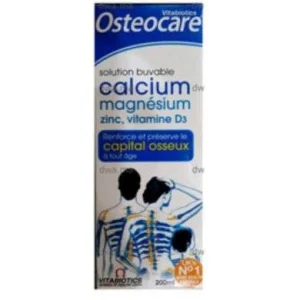 Osteocare Calcium Magnésium Zinc Vitamine D3 Liquide – 200 ml
