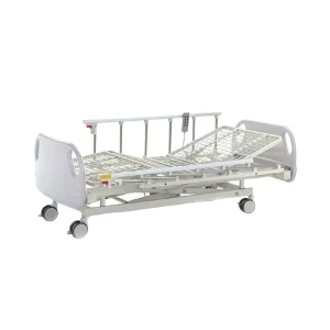 Lit électrique d’hospitalisation 3 fonctions – barrières aluminium