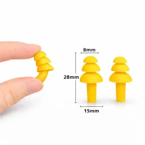 1 paire bouchons d'oreilles souples de natation piscine Sport plage surf