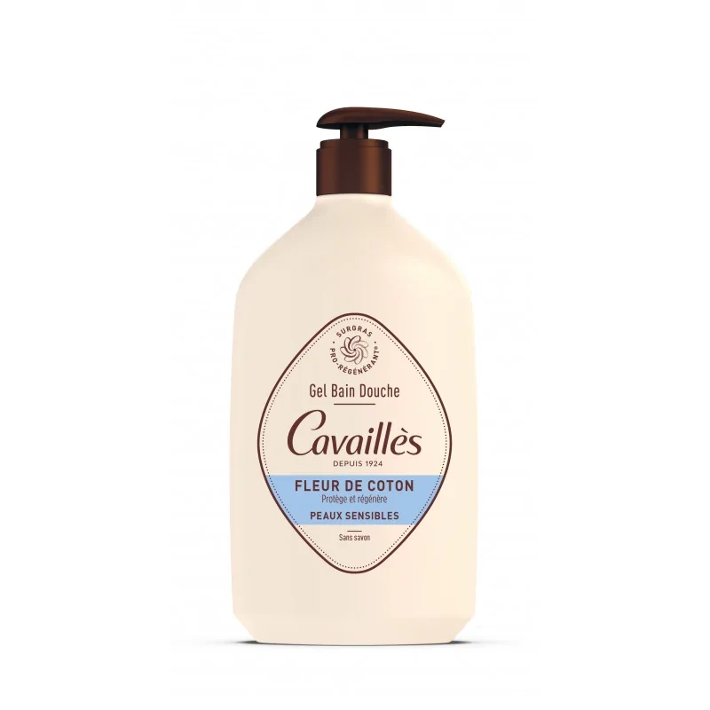 Rogé Cavailles Bains Gel Surgras Bain et Douche Fleur de Coton 750 ml