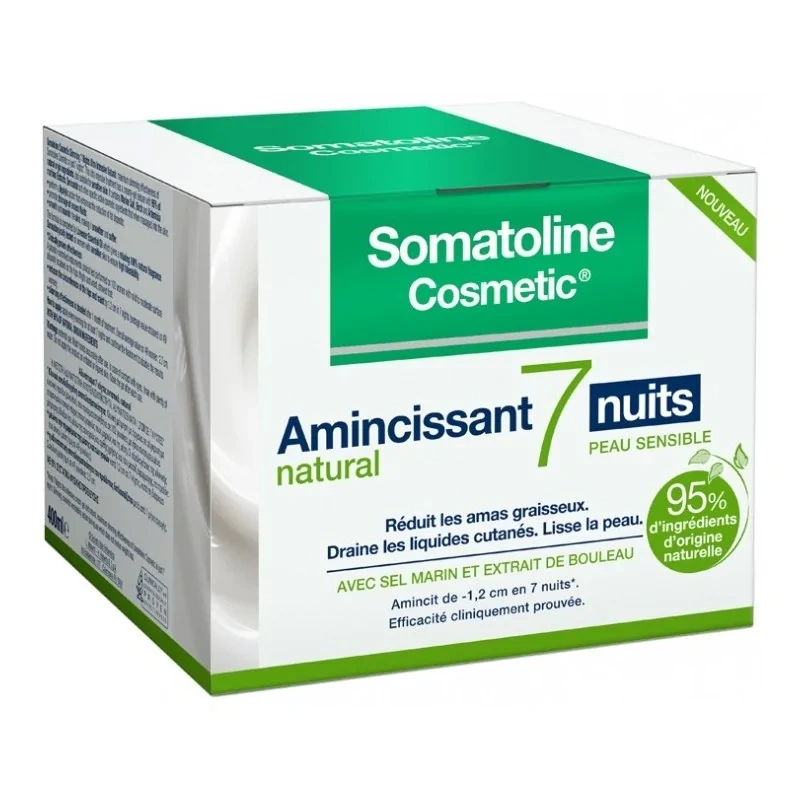 Somatoline Amincissant 7 Nuits Natural 400 ml Minceur Peaux Sensibles